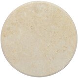vidaXL Mizna plošča krem Ø 60x2,5 cm marmor | Shoptok.si
