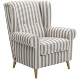 Max Winzer Sivo-bel fotelj Anton | Shoptok.si