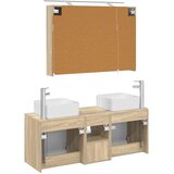  Set ormarića za kupaonicu 4 kom. Hrast sonoma Konstruirano drvo | shoptok.hr