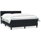 Box spring postelja z vzmetnico črna 160x210 cm žamet | Shoptok.si
