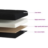  Sklopiva klupa za pohranu Crna 180 kg 80 L 77 x 38 x 38 cm | shoptok.hr
