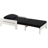 Vipack bela dvignjena otroška postelja iz masivnega bora s prostorom za shranjevanje 90x200 cm pino – | Shoptok.si