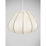 Nova Luce Mat bela tekstilna viseča svetilka ø 50 cm Bora – | Shoptok.si
