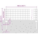  Set vrtnih ograda Set od 2 Pocinčano Pocinčani čelik 10 x 0.4 m | shoptok.hr