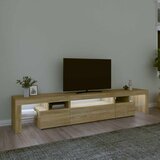 TV ormarić s LED svjetlima boja hrasta sonome 215x36,5x40 cm | shoptok.hr