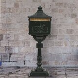  poštni nabiralnik s podstavkom starinski stil aluminij zelen | Shoptok.si