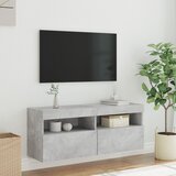 TV ormarić s LED svjetlima siva boja betona 100x30x40 cm | shoptok.hr