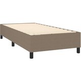  Box spring postelja z vzmetnico LED taupe 100x200 cm blago, (20900572) | Shoptok.si