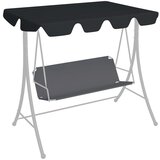 vidaXL Streha za vrtno gugalnico črna 188/168x145/110 cm, (20580658) Cene