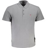 Napapijri MEN&#39;S GRAY SHORT SLEEVED POLO SHIRT | shoptok.hr