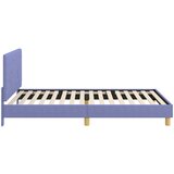  Krevet za djecu s uzglavljem Traper plava 80 x 200 cm tkanina | shoptok.hr