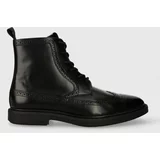 Boss Usnjeni čevlji Larry moški, črna barva, 50503617
