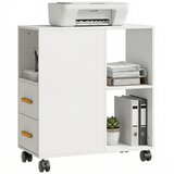 HOMCOM stojalo za tiskalnik iverna plošča 60D x 30Š x 65V cm Bel, (5000243046) | Shoptok.si