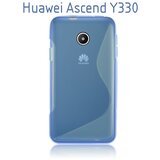  Gumijasti / gel etui S-Line za Huawei Ascend Y330 - modri Cene