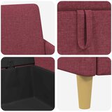  Set sofe s pohranom 2 pcs Vinska crvena Poliester | shoptok.hr