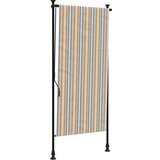 vidaXL Zunanje rolo senčilo rumeno in belo 100x270 cm tkanina in jeklo, (21144227) Cene