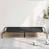 vidaXL Dvignjena pasja postelja črna 130x80x20 cm Oxford tkanina jeklo Cene