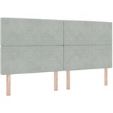  Boxspring krevet s madracem Svjetlosiva 200 x 200 cm Baršun | shoptok.hr