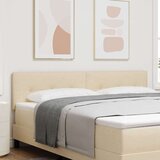  LED glava kreveta S LED lampica Krema 180 cm Poliester | shoptok.hr