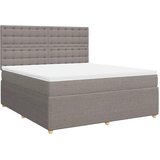  Krevet s oprugama i madracem smeđesivi 180x200 cm tkanina | shoptok.hr