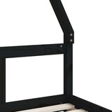  Za dječji krevet crni 80 x 200 cm od masivne borovine | shoptok.hr