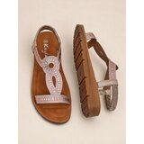 Resti Royal Fashion Women's Ava Shine sandals with decorative straps | Shoptok.si