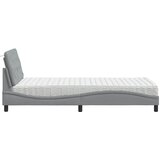  Krevet s madracem svjetlosivi 100x200 cm od tkanine | shoptok.hr