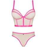 Obsessive Nudelia Top & Panties Nude-Pink S/M | shoptok.hr