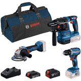 Bosch Akumulatorski set Bosch GSR 18V-45 + Bosch GWS 18V-8 + Bosch GBH 18V-22 18V 1x4.0 Ah + 1x2.0Ah (0615A50061) | ePonuda.com