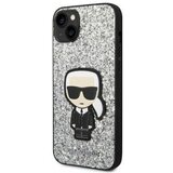 Karl Lagerfeld Trdo ohišje za Apple iPhone 14 Glitter Flakes Ikonik, Srebrna, (21244225) | Shoptok.si