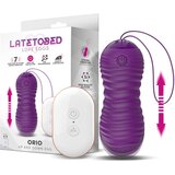 LATETOBED Orio Huevo Vibrating & Telescopic Up & Down Movement Remote Control Purple | shoptok.hr
