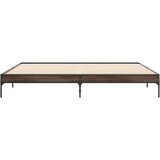  Okvir za krevet smeđi hrast 200x200cm konstruirano drvo i metal | shoptok.hr