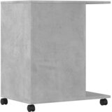  Stalak za pisač s kotačima betonska siva 60 x 40 x 68,5 cm | shoptok.hr