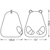 Osram LED RGBW Dečija dodirna lampica NIGHTLUX BEAR LED/0,7W/3,7V 1200 mAh | Eponuda.com