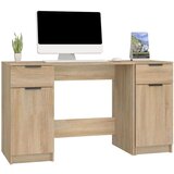 vidaXL radni stol s ormarićem boja hrasta sonome od konstruiranog drva | shoptok.hr