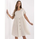 Italy Moda Dress-MO-SK-1005.67-beige | Shoptok.si