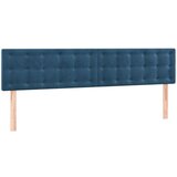  Uzglavlja 2 kom tamnoplava 100x5x78/88 cm baršunasta | shoptok.hr