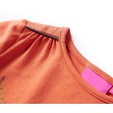  Dječja majica s dugim rukavima tamnonarančasta 128 | shoptok.hr