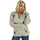 Pri Warm and cozy women's sweater with cherries in autumn LARAMIE | shoptok.hr