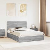  s od storage Siva Sonoma 160 x 200 cm Konstruirano drvo | shoptok.hr