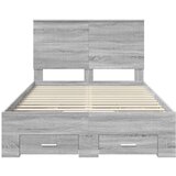  Konstrukcija postelje Siva Sonoma 120 x 200 cm Konstruiran les, (5000103200) | Shoptok.si