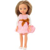  Lutka za igru u ružičastoj prugastoj haljini - 32 cm | shoptok.hr
