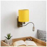  Brilagi-LED Fleksibilna zidna lampa NUBILA 1xE27/25W/230V + LED/3W mesing/žuta | Eponuda.com