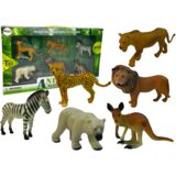  Africa Wildlife Figurine Set Kangaroo Zebra Cene