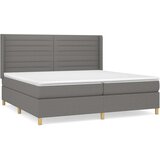  Krevet s oprugama i madracem tamnosivi 200 x 200 cm od tkanine | shoptok.hr