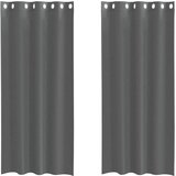 Voile zavjese s ušicama 2 kom tamnosive 140x140 cm | shoptok.hr