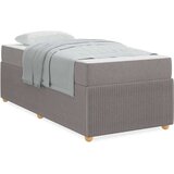  Posteljni okvir z vzmetnico z vzmetnico Taupe 80 x 200 cm blago | Shoptok.si