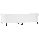  Dnevni krevet bijeli 100 x 200 cm od umjetne kože | Eponuda.com