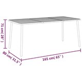 vidaXL Vrtni stol antracit 165x80x71 cm čelični | shoptok.hr