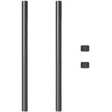  Stup za ogradu 2 pcs Siva 80 cm Čelik s praškastim premazom | shoptok.hr
